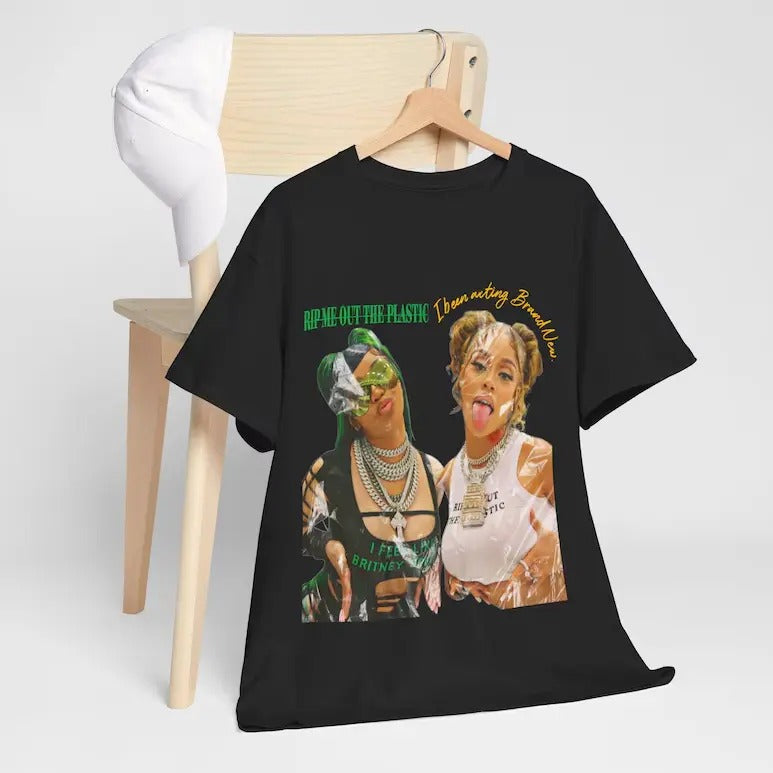 Cardiii B Latto Rip Me Out The Plastik T-Shirt, Cardiii B Latto Shirt Classic Cotton Hoodie, Sweatshirt | HypeCrazeTee.com