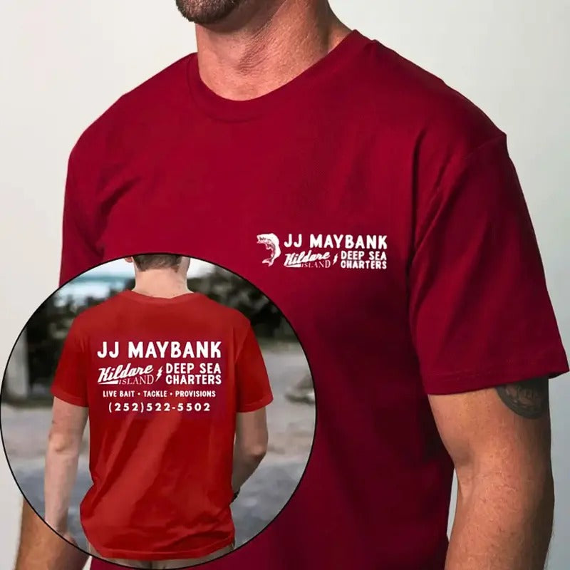 Cardinal Red JJ Maybank Gildan T-shirt, Deep Sea Tee