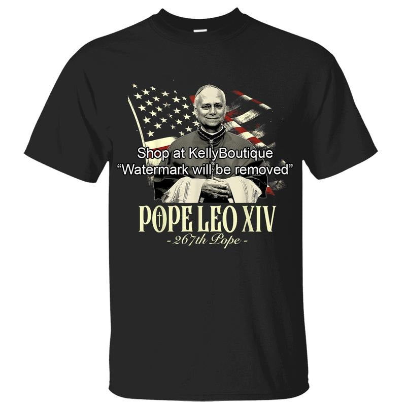 Cardinal Robert Prevost 267th Pope Leo XIV T-shirt, New Catholic Pope, Robert Francis Prevost First American Pope History...