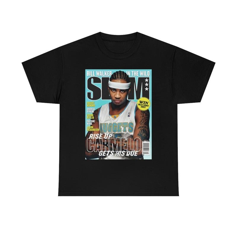 Carmelo Anthony Denver Slam Cover Tee T-Shirt, 100% Cotton Unisex T-Shirt, Gift For Fan Hoodie, Sweatshirt | HypeCrazeTee.com