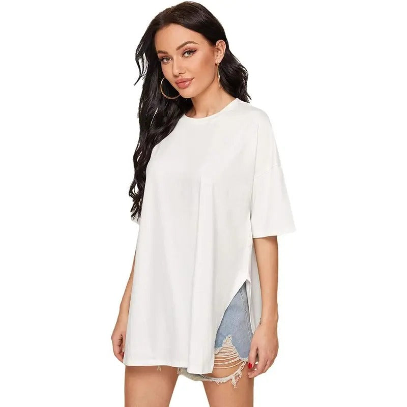 Casual Basic Short Sleeve Loose T-shirt Tee Tops Sporty Hoodie, Sweatshirt | HypeCrazeTee.com