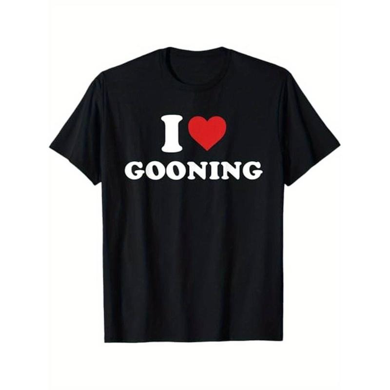 Casual T-shirt I Love Gooning Design T-Shirt, 100% Cotton, Halloween Thanksgiving Christmas Gift for Men Women Family...