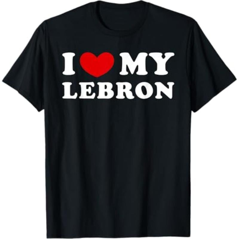 Casual T-shirt I Love My Lebron, I Heart My Lebron T-Shirt Graphic Graphic Tees Hoodie, Sweatshirt | HypeCrazeTee.com