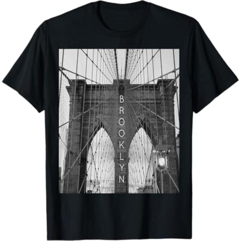 Casual T-shirt New York City Brooklyn bridge T-Shirt Comfy Graphic Hoodie, Sweatshirt | HypeCrazeTee.com