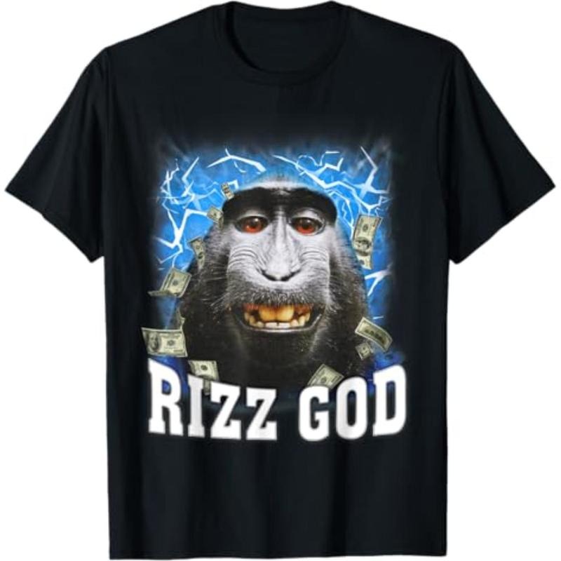 Casual T-shirt Rizz God - Funny Rizz Rizzler Trending Meme Funny Rizz T-Shirt Graphic Graphic Tees Hoodie, Sweatshirt