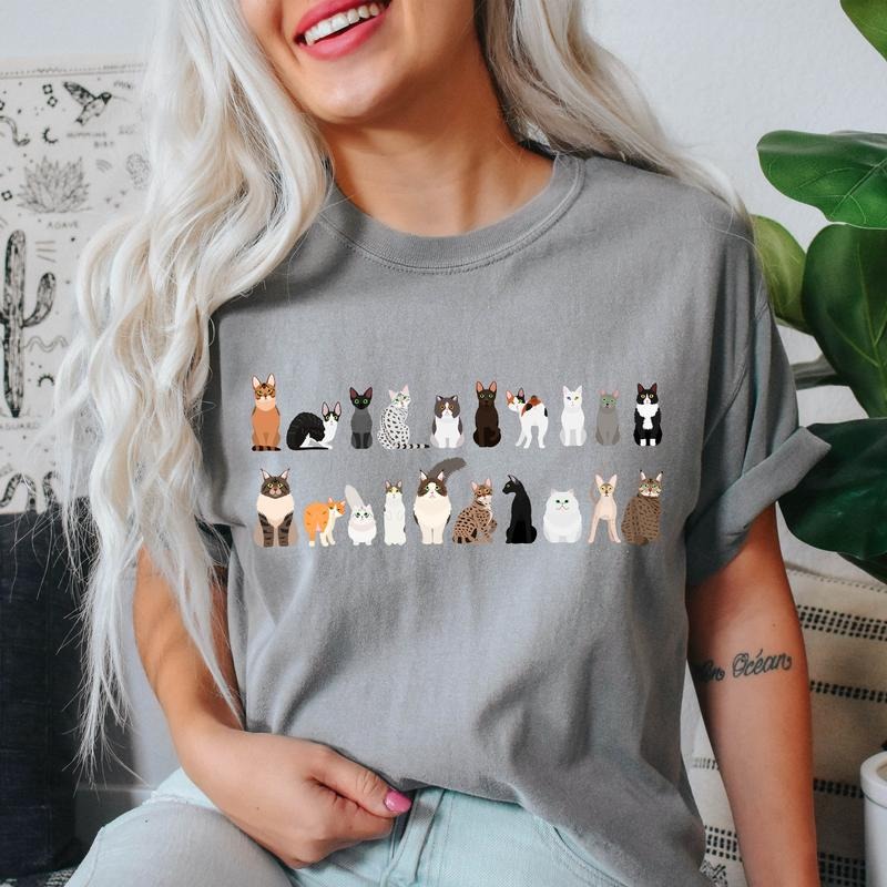 Cat Breeds Animal Lover T-Shirt Hoodie, Sweatshirt | HypeCrazeTee.com