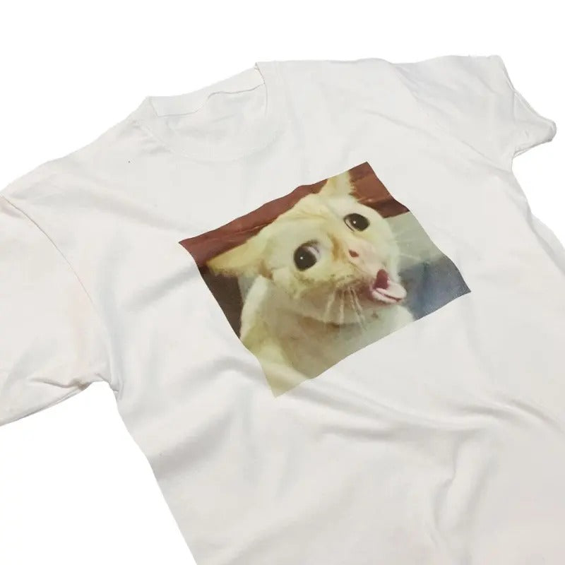 Cat Gagging Meme T-Shirt Funny Kitty Feline Top Iconic Meme Hoodie, Sweatshirt | HypeCrazeTee.com