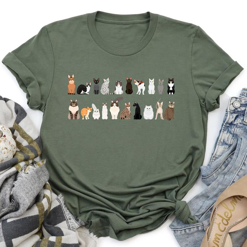 Cat Lovers Super Soft Tees, Pet Animal Shirts, Illustration, Breeds Hoodie, Sweatshirt | HypeCrazeTee.com