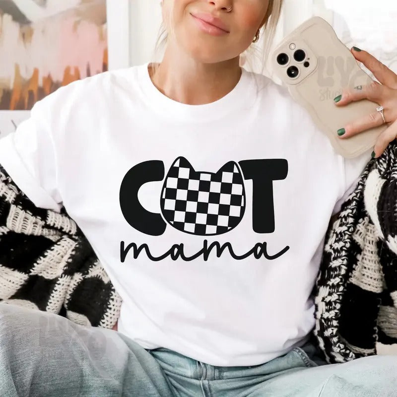 Cat Mama Sweatshirt and Tshirt Casual Fabric Comfortable Top Hoodie | HypeCrazeTee.com