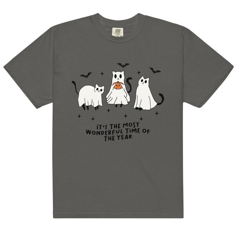 Cats Most wonderful time of the year halloween Shirt, Dancing Cats Shirt, Fall shirt, Comfort Colors Halloween Shirt,...