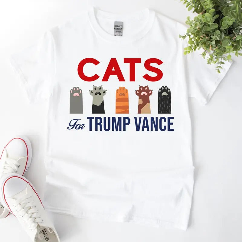Cats for Trump Vance 2024 T-shirt, Save Your Pets Shirt, Trump Debate 2024 Shirt, Run Spot Run Shirt, Trump Shirts for...