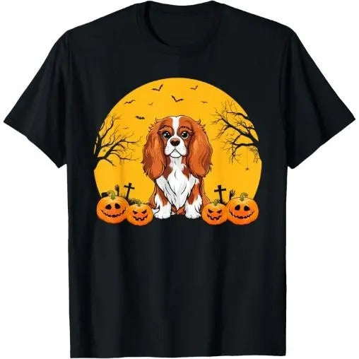 Cavalier King Charles Spaniel Dog Matching Halloween Costume T-Shirt Made in USA Hoodie, Sweatshirt | HypeCrazeTee.com
