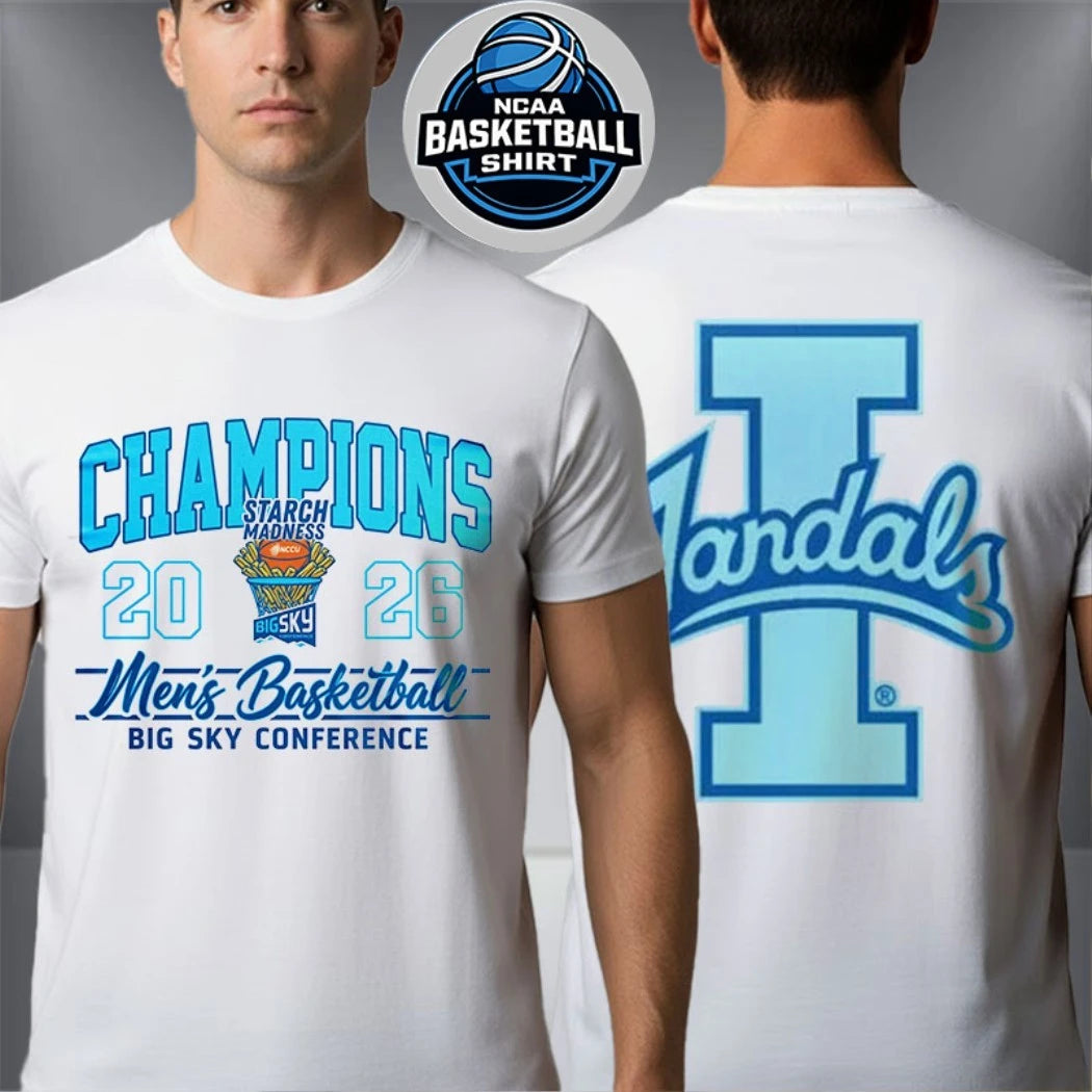 Celebrates Idaho Vandals Champions 2026 Men’s Basketball Big Sky Conference Logo Shirt