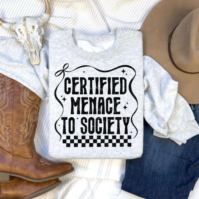 Certified Menace DTF Transfers - THIS IS NOT A SHIRT Hoodie, Sweatshirt | HypeCrazeTee.com