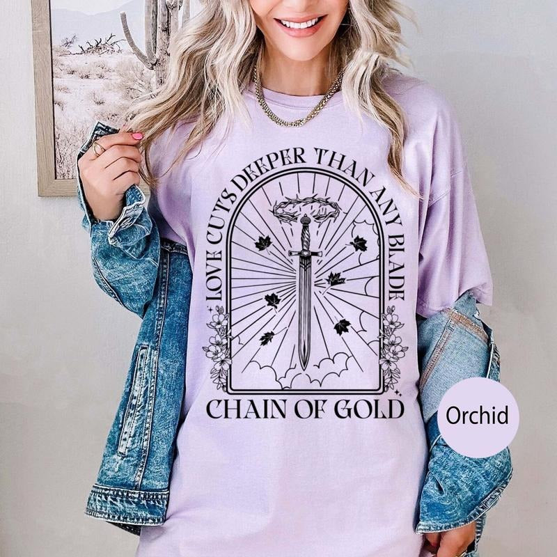 Chain of Gold t-Shirt, Vintage Bookish Tee, Shadowhunters Shirt, The Last Hours Merch, Book Lover, Cordelia Carstairs...
