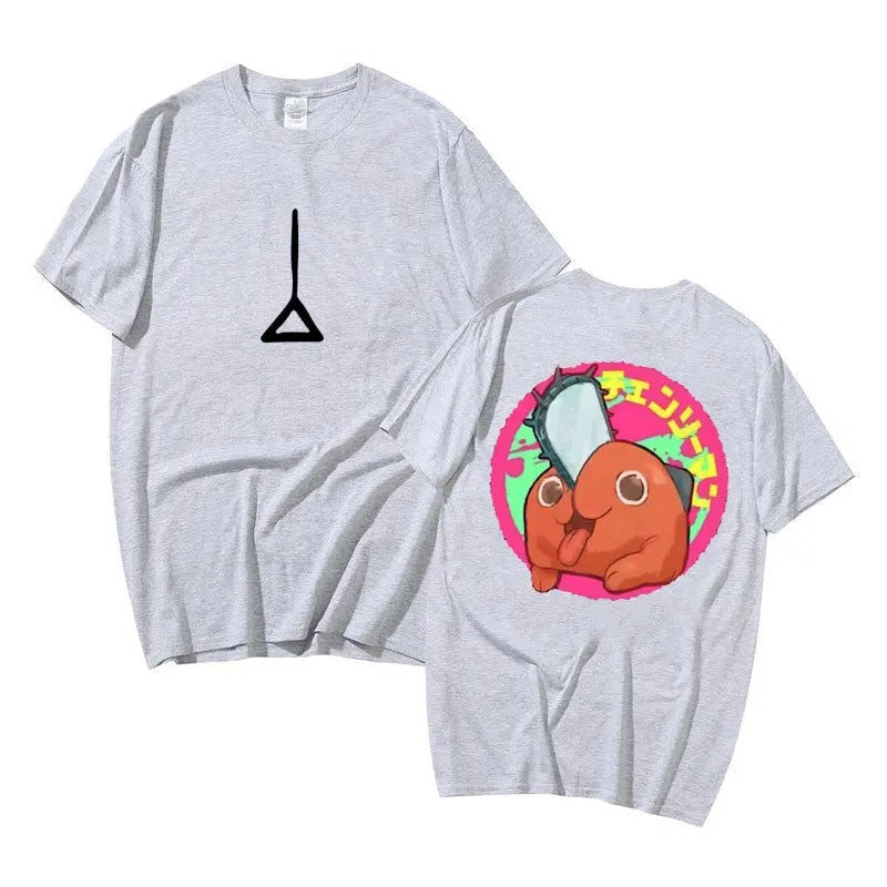 Chainsaw Man Denji Pochita Double Sided Print T-shirt Hoodie, Sweatshirt | HypeCrazeTee.com