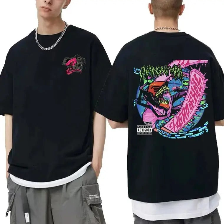 Chainsaw Man Denji Pochita T-shirt| Chainsaw man Anime Tshirt Hoodie, Sweatshirt | HypeCrazeTee.com