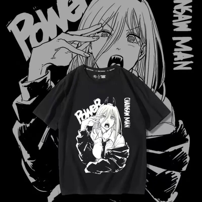 Chainsaw Man Power Anime T-shirt| Chainsaw man Anime Tshirt Hoodie, Sweatshirt | HypeCrazeTee.com
