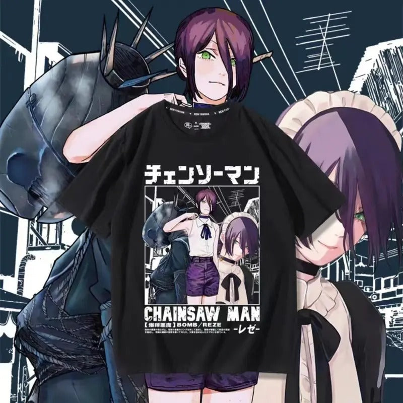 Chainsaw Man Reze T-shirt Hoodie, Sweatshirt | HypeCrazeTee.com