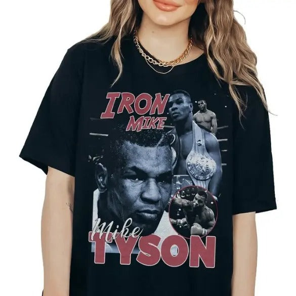 Champion Mike Tyson Mike Tyson Boxing Top Menswear Underwear Streetwear Round Neck T-Shirts, Hoodie, Sweatshirt