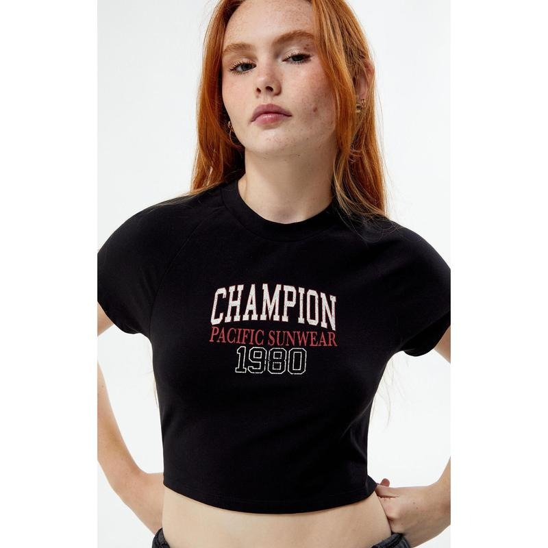 Champion Women's x PAC 1980 Pacific Sunwear Raglan T-Shirt Hoodie, Sweatshirt | HypeCrazeTee.com