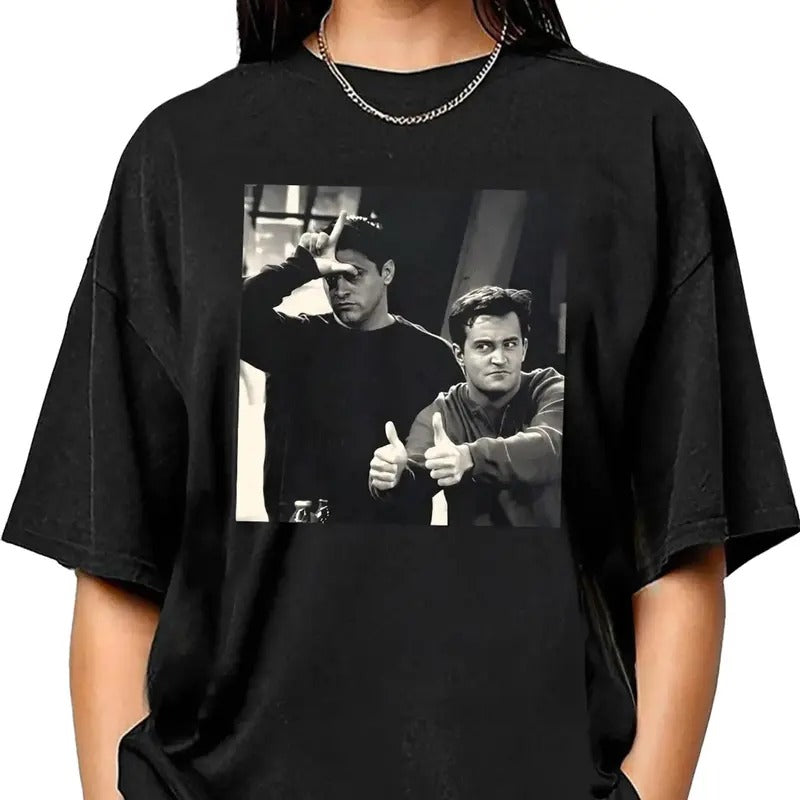 Chandler Bing T-Shirt, Friends Shirt, Funny Shirt, Black Cotton Shirt Top Womenswear Hoodie, Sweatshirt | HypeCrazeTee.com