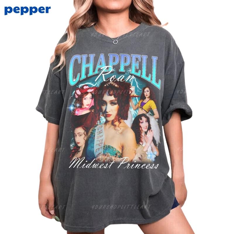 ChappellRoan Shirt, Midwest Princess Unisex T-Shirt, Gift For  Fan Tees, Merch Gift, Retro 90s Tee, Tshirt Top Menswear...