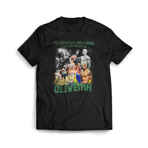 Charles Oliveira Vintage 90s Style Men's T-Shirt Tee