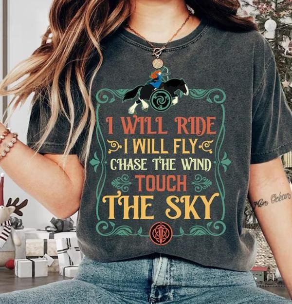 Chase The Wind And Touch The Sky Shirt, Princess Merida Brave Shirt, Brave Movie Shirt, Magic Kingdom Shirt, Family...