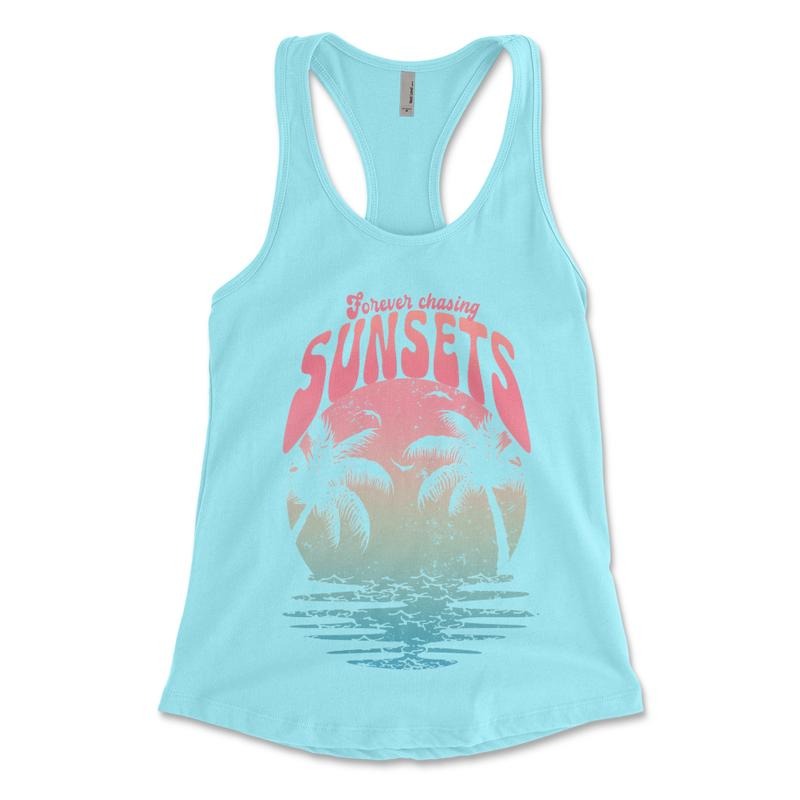 Chasing Sunsets Summer T-shirt - Summer Tee - Graphic Tee - Oversize T-shirt Hoodie, Sweatshirt | HypeCrazeTee.com