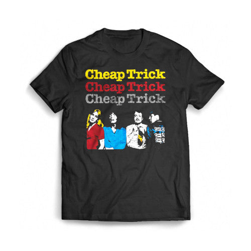 Cheap Trick Tour World 1978 Mens T-Shirt Tee