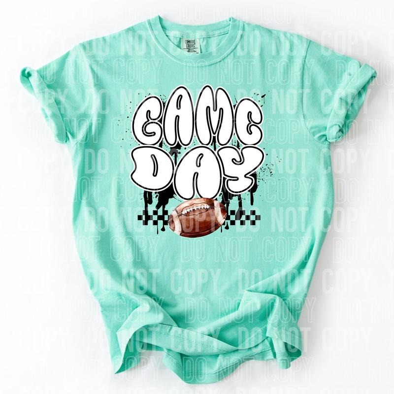 Checkered Game Day Football DTF Transfers - THIS IS NOT A SHIRT Hoodie, Sweatshirt | HypeCrazeTee.com