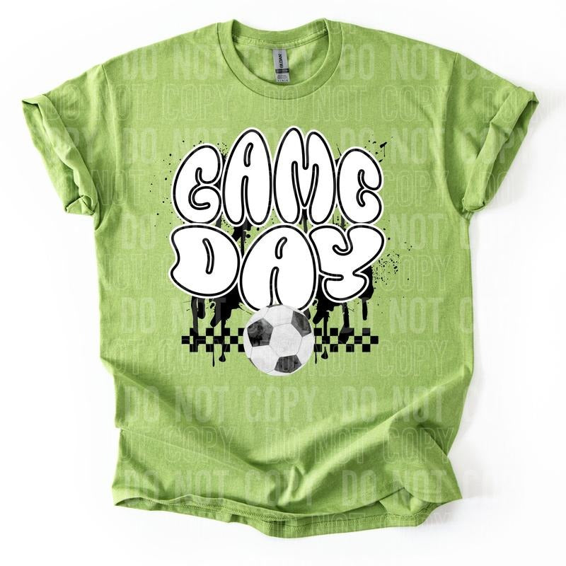 Checkered Game Day Soccer DTF Transfers - THIS IS NOT A SHIRT Hoodie, Sweatshirt | HypeCrazeTee.com