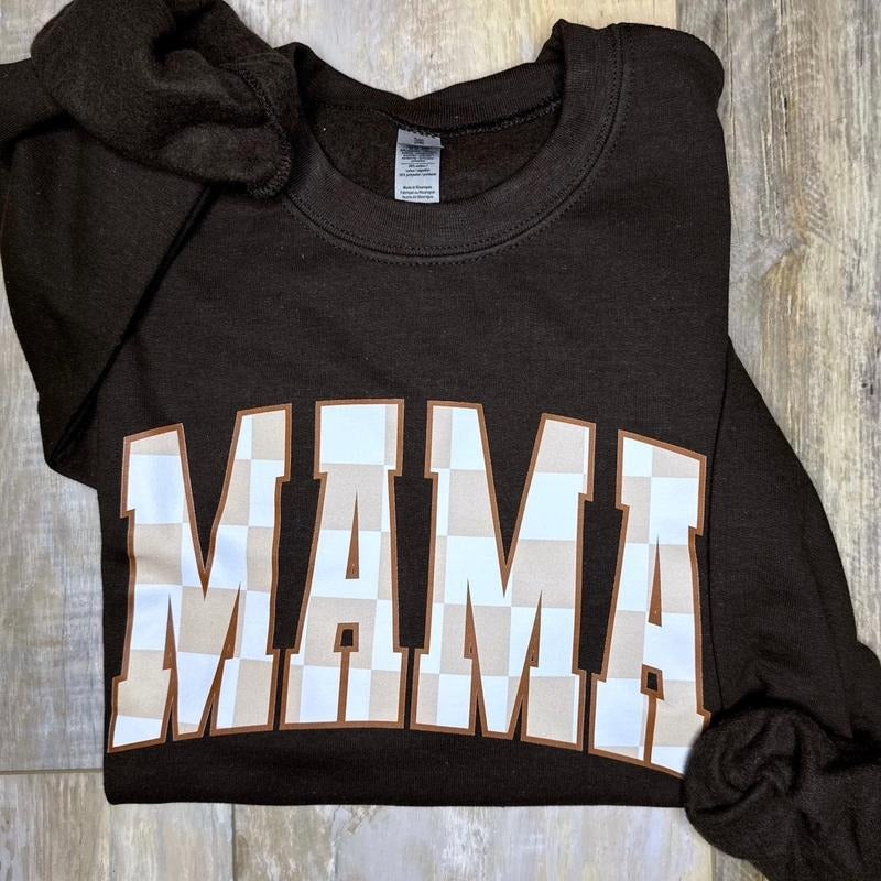 Checkered Mama Sweatshirt T-Shirts, Hoodie | HypeCrazeTee.com