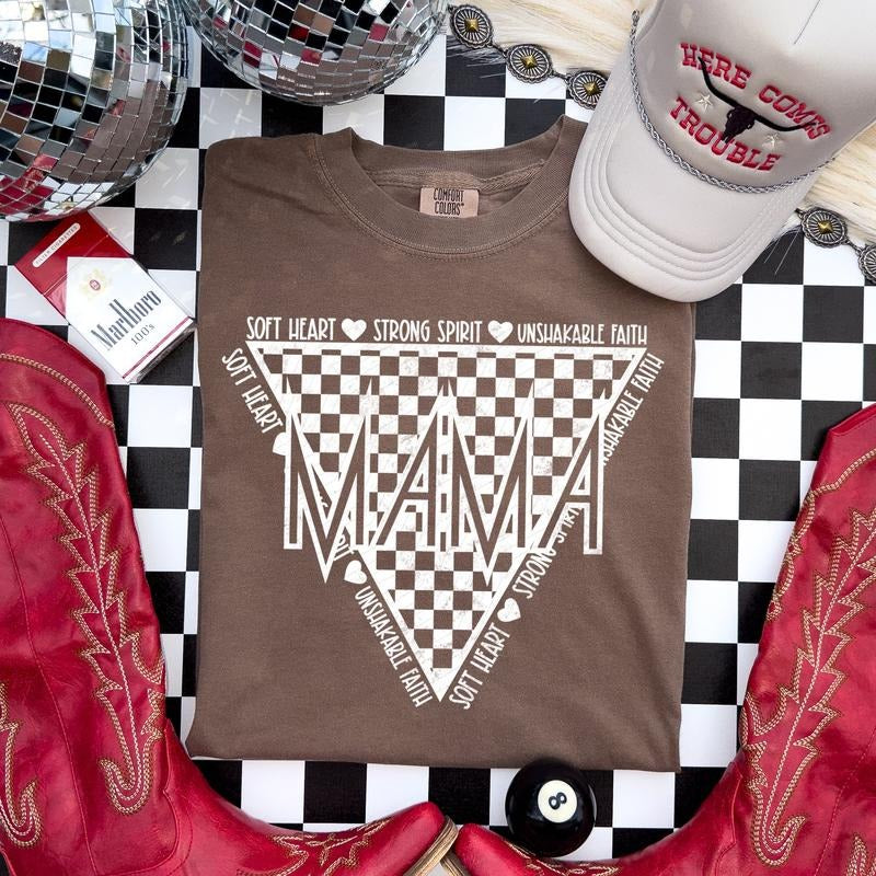 Checkered Mama Triangle DTF Transfers - THIS IS NOT A SHIRT Hoodie, Sweatshirt | HypeCrazeTee.com