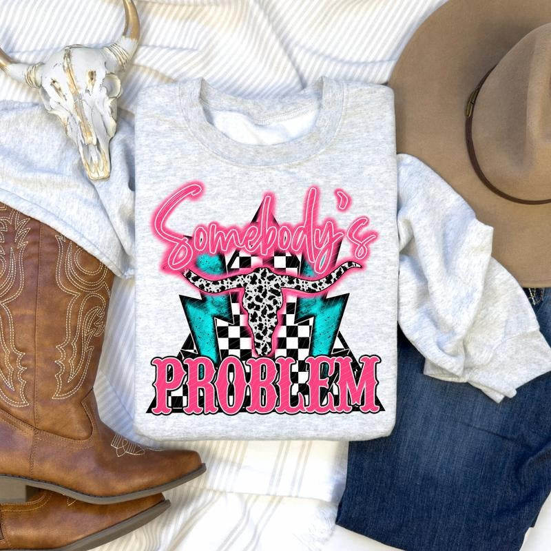 Checkered Problem DTF Transfers - THIS IS NOT A SHIRT Hoodie, Sweatshirt | HypeCrazeTee.com