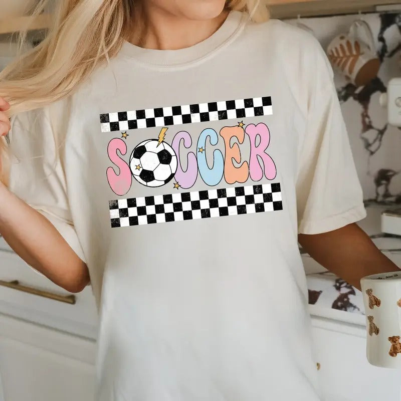 Checkered Soccer DTF Transfers - THIS IS NOT A SHIRT Hoodie, Sweatshirt | HypeCrazeTee.com
