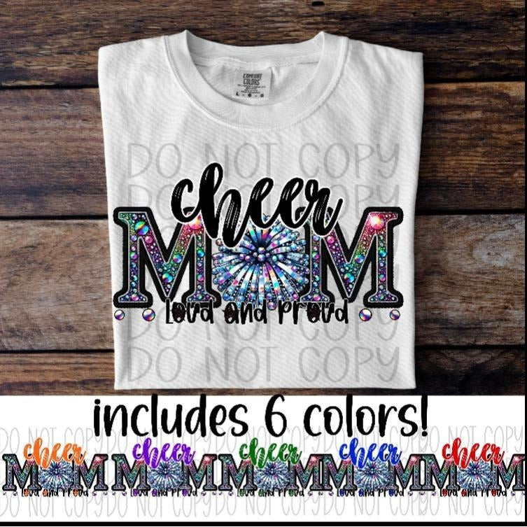 Cheer Mom Loud and Proud DTF Transfers - THIS IS NOT A SHIRT Hoodie, Sweatshirt | HypeCrazeTee.com