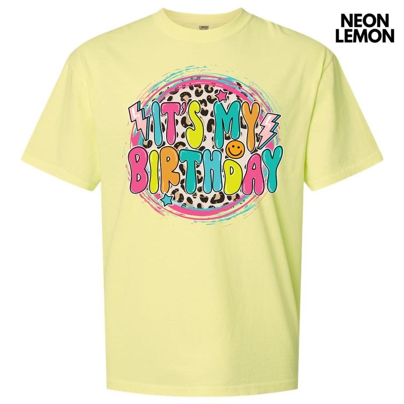 Cheetah My Birthday Comfort Colors T-Shirt 'NLB' Hoodie, Sweatshirt | HypeCrazeTee.com