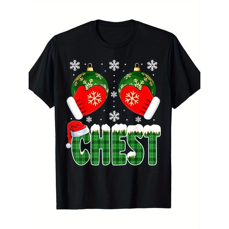 Chestnuts Matching Family Funny Chest Nuts Christmas Couples T-Shirt- 100% Cotton Made in USA Hoodie, Sweatshirt