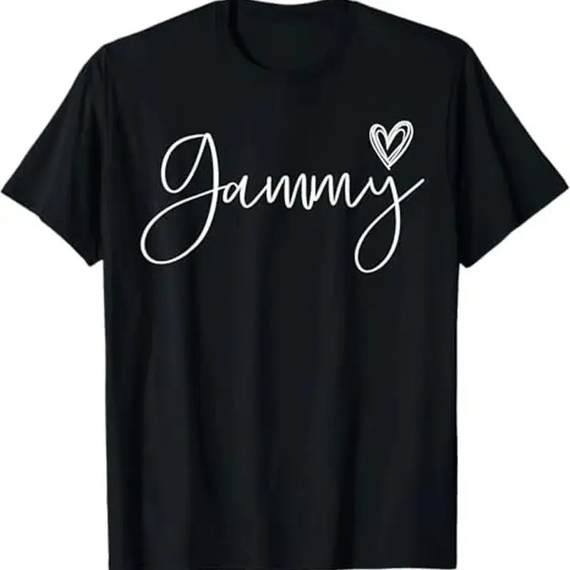 Chic Gammy Floral Print T-Shirt for Women - Soft Cotton, Casual Fit, Machine Washable