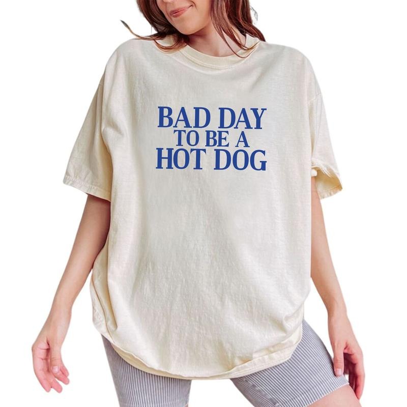 ChicCotton Bad Day To Be a Hot Dog Comfort Colors Shirt, 4th Of July T-shirt, Independence Day Graphic Tee, Funny...