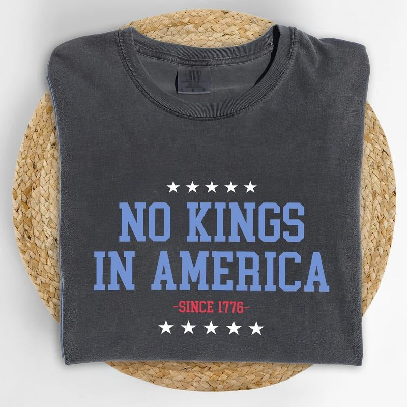 ChicCotton No Kings In America Comfort Colors Shirt, Liberal Democrat T-shirt, Protect Democracy Graphic Tee, Resist...