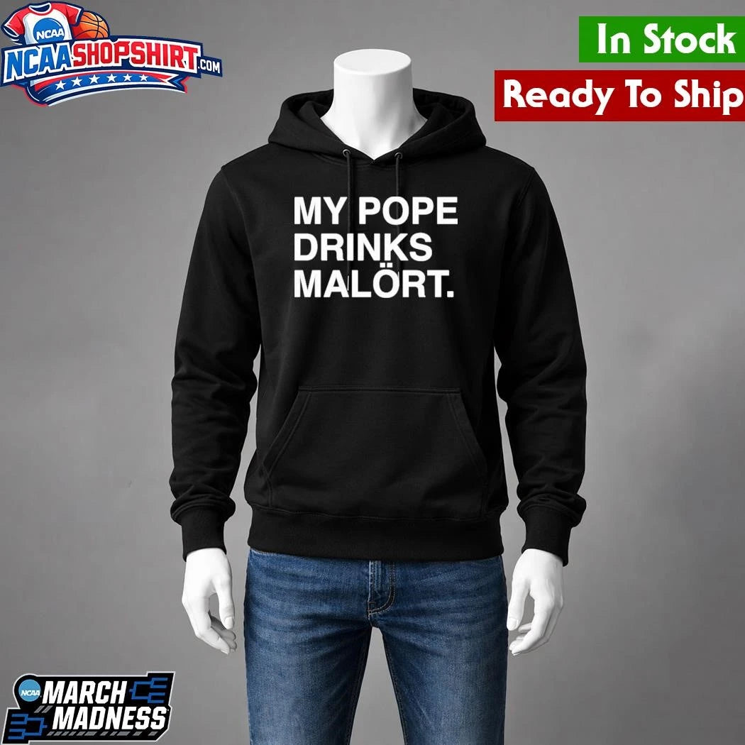 Chicago Happy 312 Day My Pope Drinks Malort Shirt