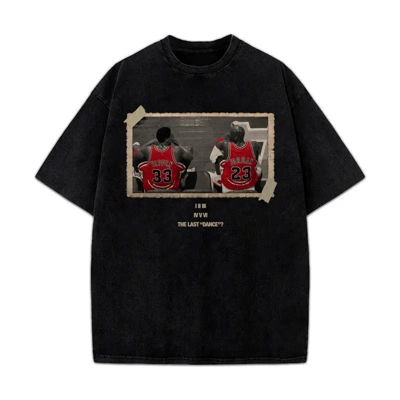 Chicago The Last Dance Vintage MJ & Pip T-Shirt Crewneck Cotton Hoodie, Sweatshirt | HypeCrazeTee.com