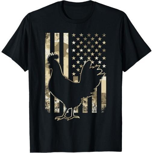 Chicken US American Flag Patriotic Chicken Lover 4th of July T-Shirt Made in USA Hoodie, Sweatshirt | HypeCrazeTee.com