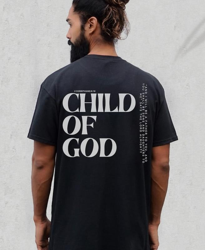 Child of God Shirt, Jesus is King Shirt, Mens Christian Shirt, Bible Verse Shirt, Scripture Shirt, Christian Streetwear,...