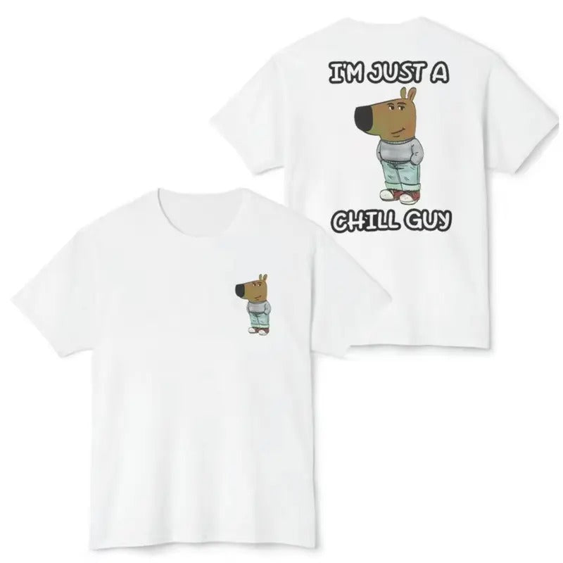 Chill Guy Shirt 2 Sides Chill Guy Meme T-Shirts, Hoodie, Sweatshirt