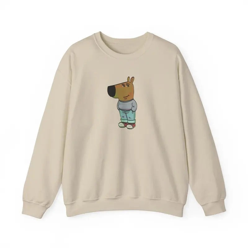 Chill Guy Sweatshirt - Unisex Sweatshirt Classic Cotton - Graphic Tees For Women And Men