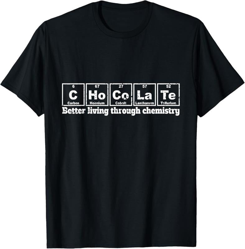 100% Cotton Funny Chemistry / Chocolate T-shirt "C-Ho-Co-La-Te" Element Hoodie, Sweatshirt | HypeCrazeTee.com